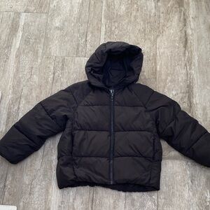 Zara Kids Black Hooded Puffer Jacket